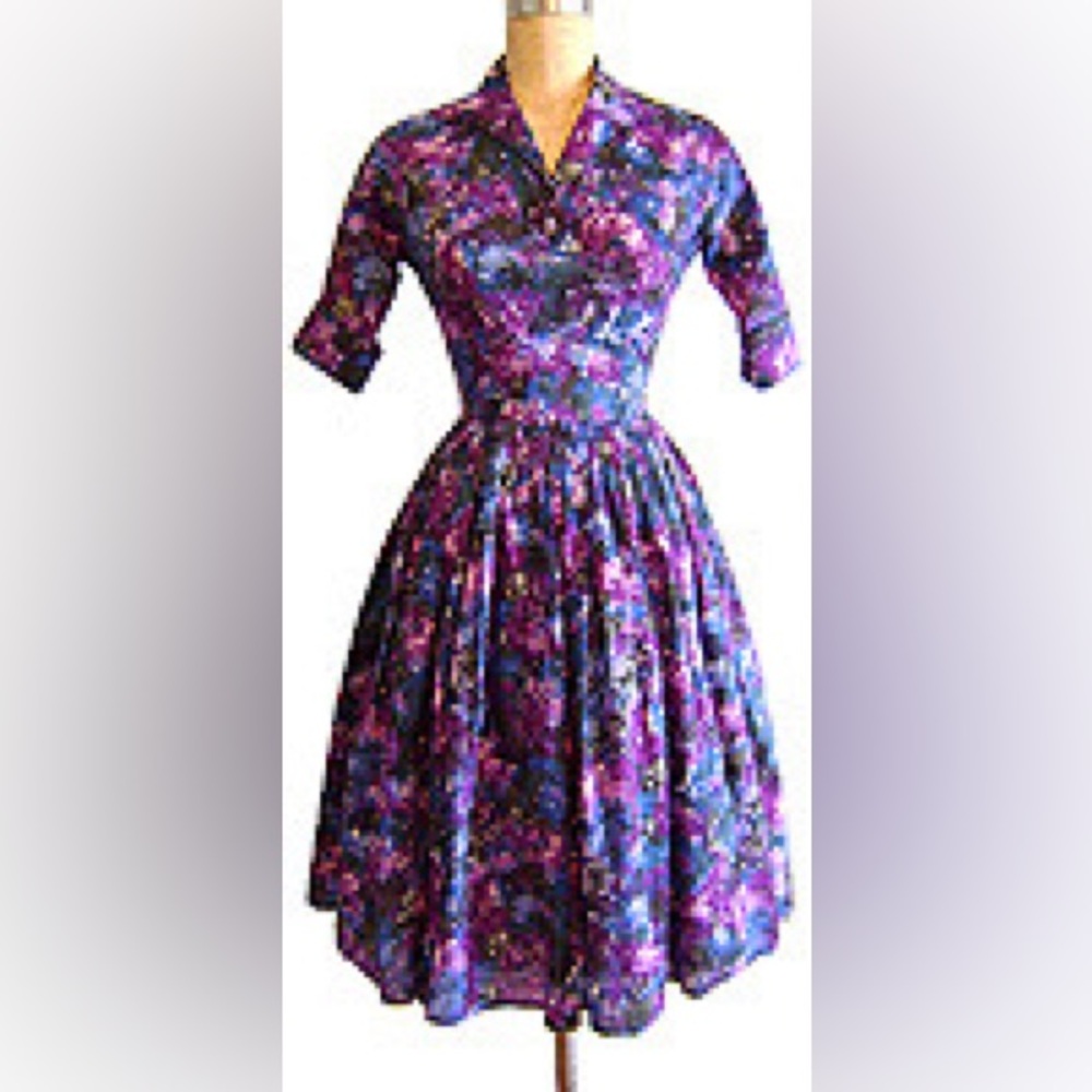 Trashy Diva Cool Watercolors Americana Size 6 GUC